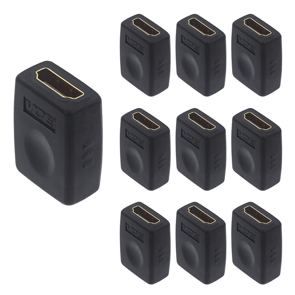  [AUSTRALIA] - VCE HDMI Coupler 10 Pack, HDMI Female to Female Connector Adapter 3D 4K 1080P HDMI Cable Extender Compatible with Roku TV Stick Chromecast, Switch, Xbox One, PS4 PS3, PC and More