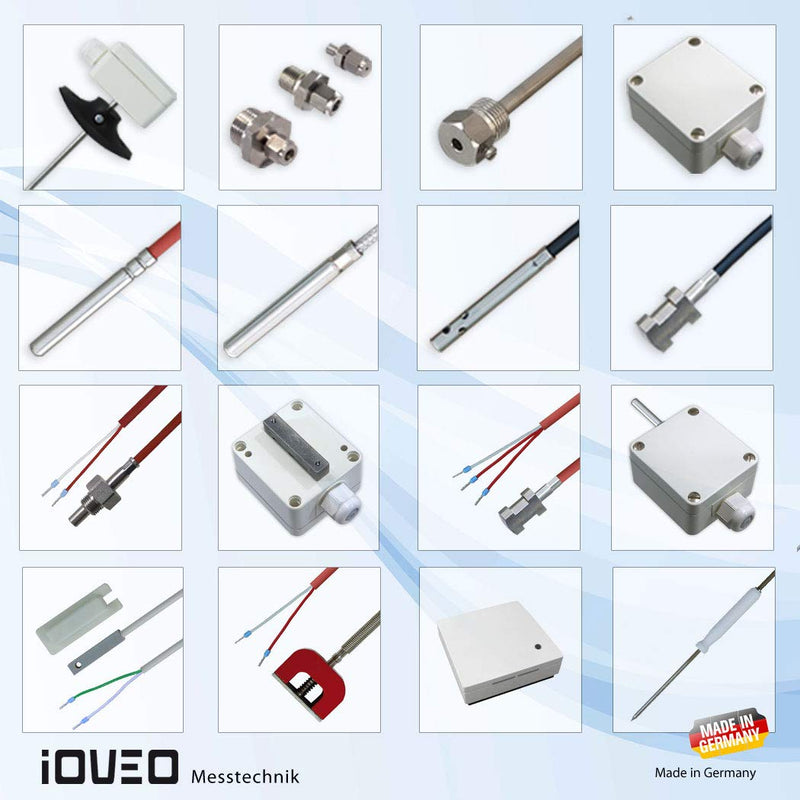  [AUSTRALIA] - iOVEO 401PT01000 - PT1000 temperature sensor, 5 pieces/platinum chip, DIN EN 60751, up to 550°C single