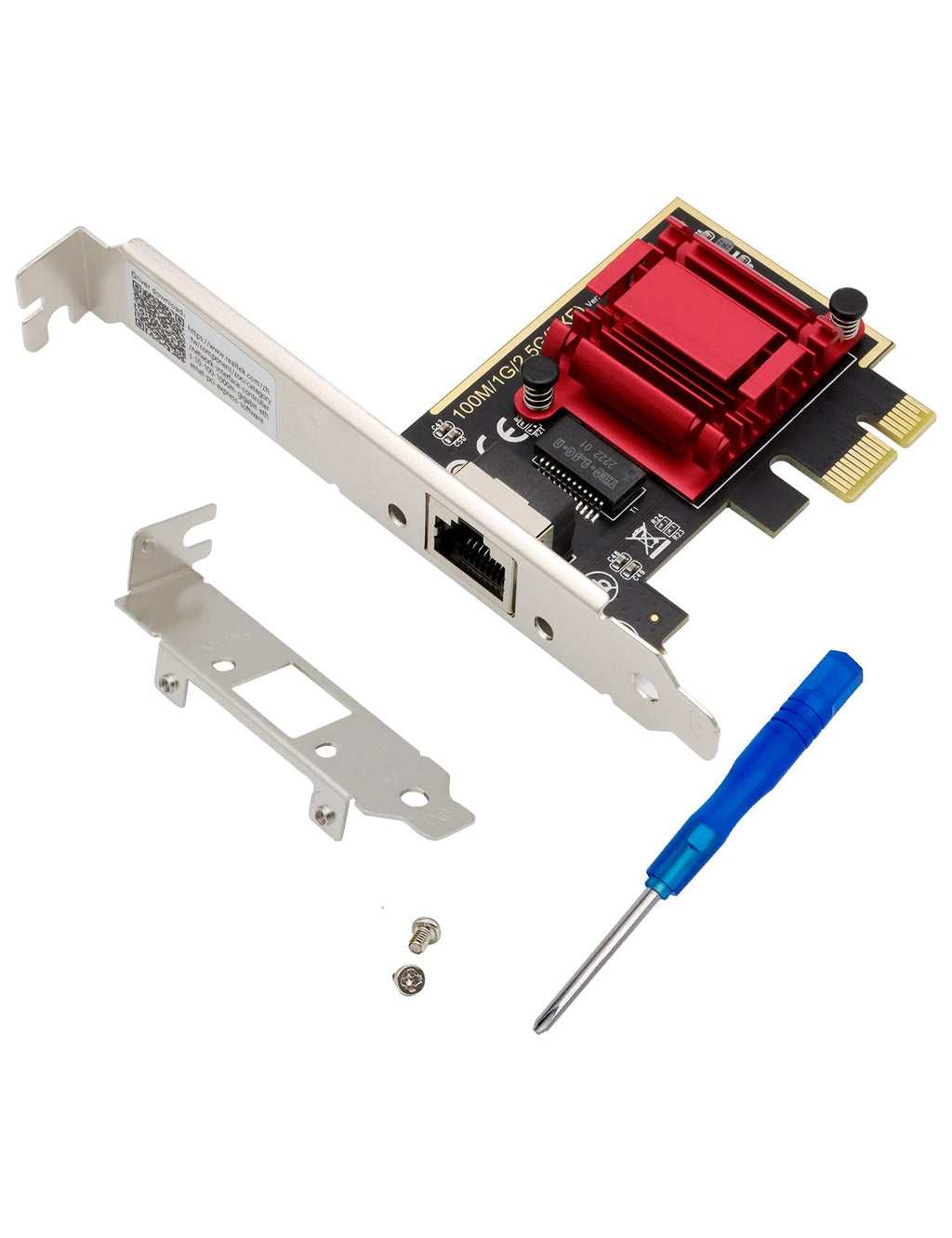  [AUSTRALIA] - 2.5Gb Network Card PCIe Ethernet Card RTL8125 NIC Wake on LAN Flow Control for Windows10/8/7(32/64) Windows Server 2012/2008 Linux Mac with Low Profile Bracket. Single Port