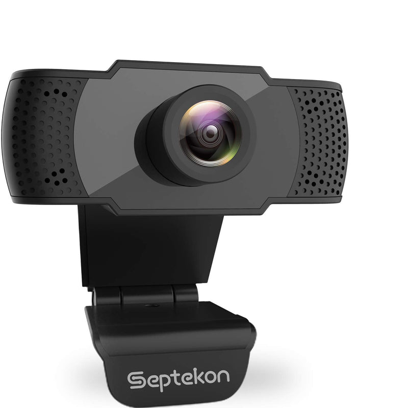  [AUSTRALIA] - 1080P HD Webcam with Microphone, Septekon Streaming Computer Web Camera for Laptop/Desktop/Mac/TV, USB PC Cam for Video Calling, Conferencing, Gaming