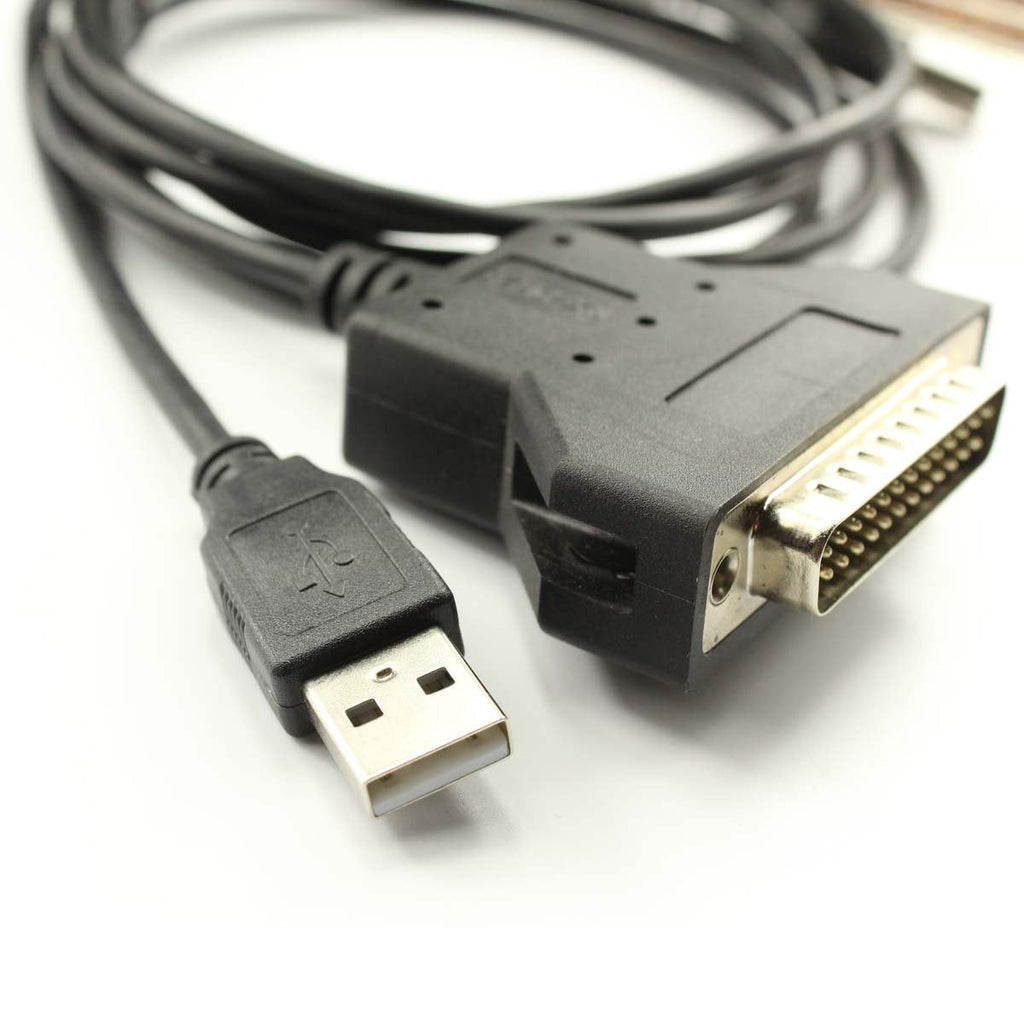  [AUSTRALIA] - Silabs CP2102 USB RS232 Serial Printer Adapter Cable to DB25 for Bar Code Printer Scanner (180CM) 180CM
