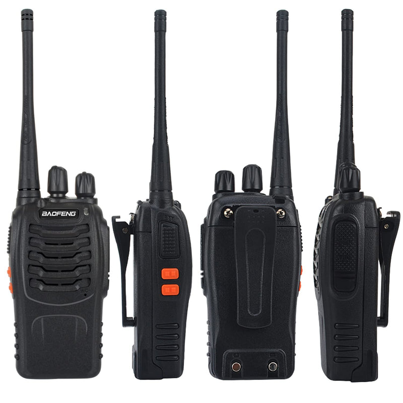  [AUSTRALIA] - BAOFENG BF-888S Rechargeable Walkie Talkies for Adults, Handheld Two Way Radios Long Range with Earpiece and Mic, Wireless Walkie Talkie with Li-ion Battery and Charger, Walky Talky(2 Pack)