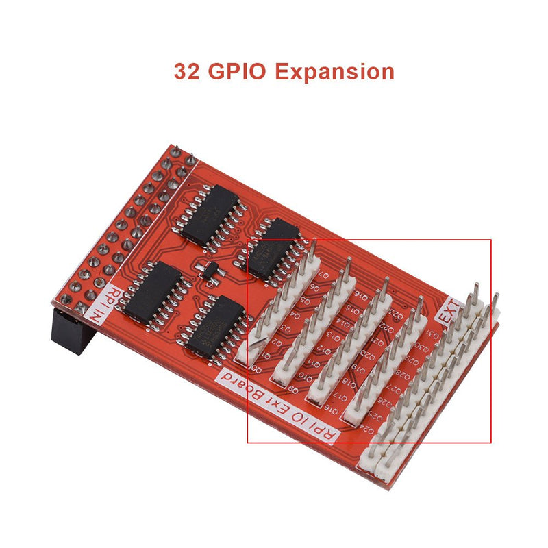  [AUSTRALIA] - Zopsc 8-bit Adapter Module Expansion Module 32 GPIO Input Output IO Extend Adapter Module for Raspberry Pi