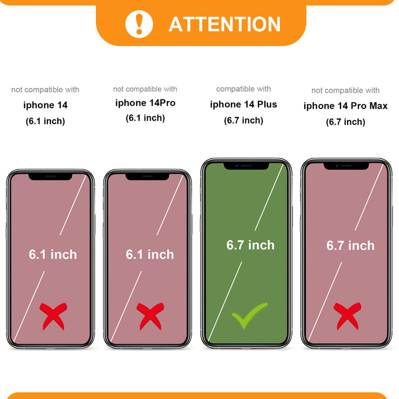  [AUSTRALIA] - Bocasal Crossbody Wallet Case for iPhone 14 Plus with RFID Blocking Card Slot Holder, Magnetic Flip Folio Purse Case, PU Leather Zipper Handbag with Detachable Lanyard Strap 6.7 Inch 5G (Red) Red