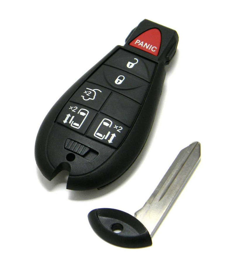  [AUSTRALIA] - SaverRemotes 6 Button Key Fob Compatible for 2008-2015 Chrysler Town and Country，2008-2014 Dodge Grand Caravan