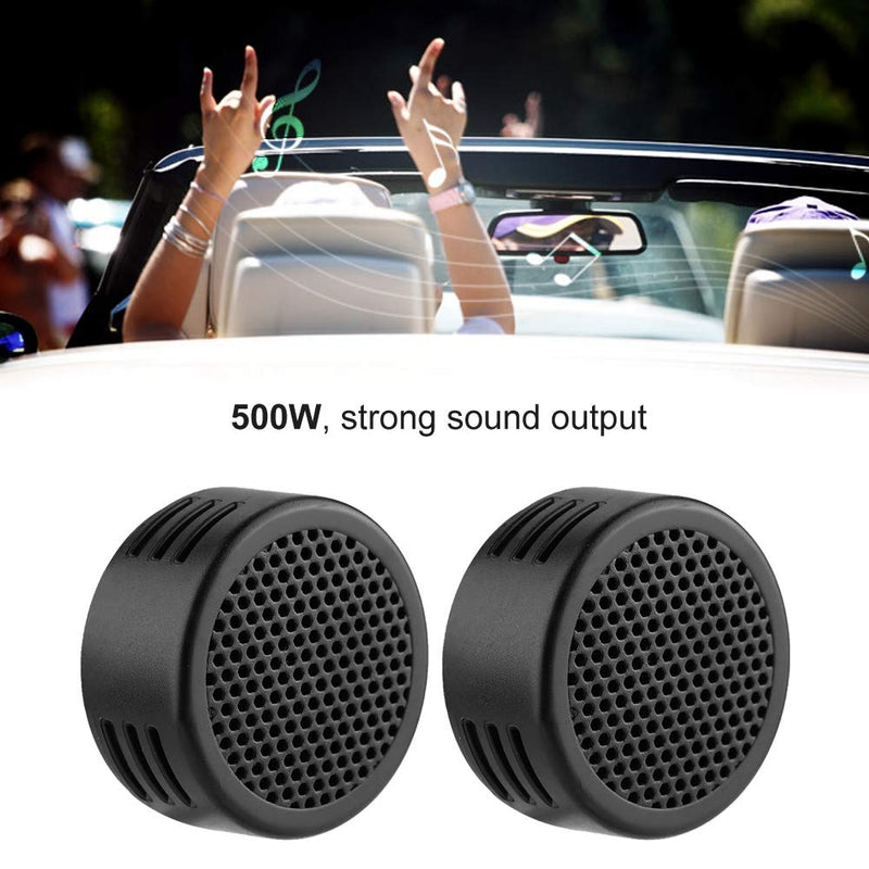 Car Audio Speaker, 12V 500W Mini Car Sound Speaker Audio System Tweeter 200mm 98dB Loudspeaker Automobile Speaker Black - LeoForward Australia