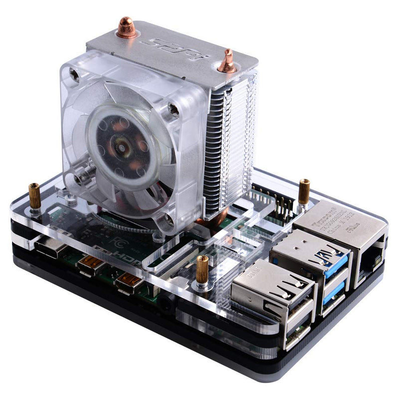  [AUSTRALIA] - GeeekPi Raspberry Pi 4 Case with ICE Tower Cooler CPU Cooling Fan,Raspberry Pi 4 Case with Fan Raspberry Pi Heatsink Raspberry Pi Fan Raspberry Pi Case for Raspberry Pi 4 Model B