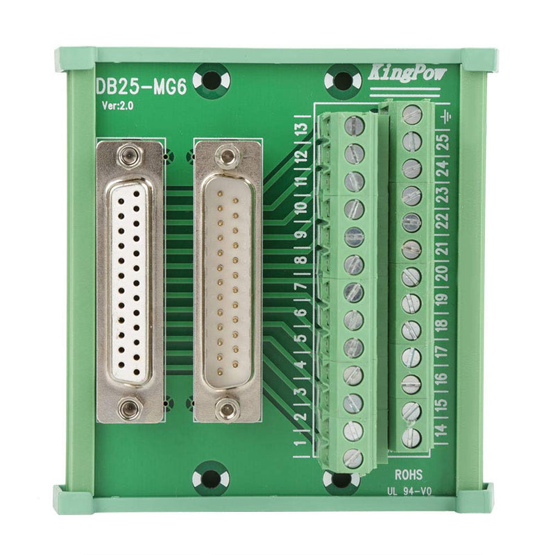  [AUSTRALIA] - Mumusuki High quality DB25-D-Sub DIN rail mounting interface module with male and female connectors