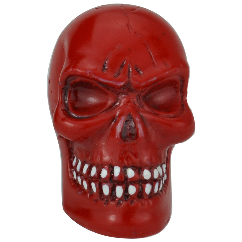  [AUSTRALIA] - Abfer Skull Drawer Knob Cabinet Knobs Unique Shape Handle knob for Drawer Dresser Wardrobe Cupboard Closet Furniture Etc. (Red) Red