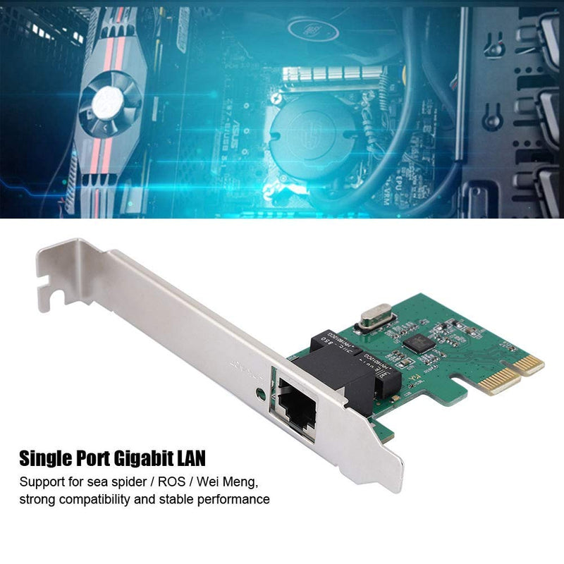  [AUSTRALIA] - PCI-E Network Card,PCI-E One-Port Desktop Realtek RTL8111E Network Card 10/100/1000Mbps Gigabit Ethernet,Gigabit PCI Express Ethernet Network Interface Card