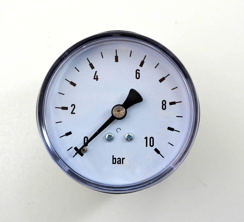  [AUSTRALIA] - Pressure gauge 0-10 bar G 1/4" at the back