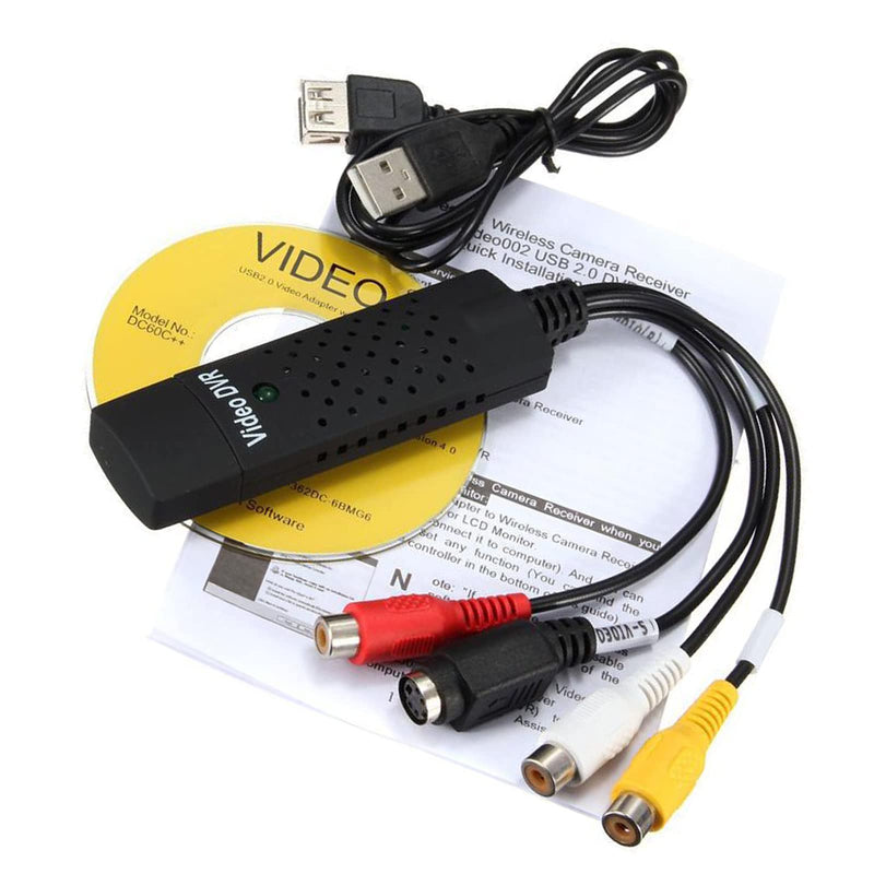  [AUSTRALIA] - USB 2.0 Adapter TV Video Audio VHS to DVD Converter Capture Card Easycap Adaptor Kit