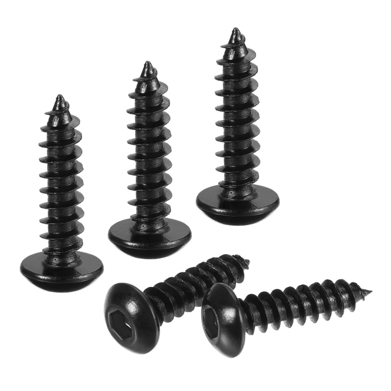  [AUSTRALIA] - uxcell Hex Socket Self Tapping Screws, M3 x 12mm Carbon Steel Wood Screw 400pcs