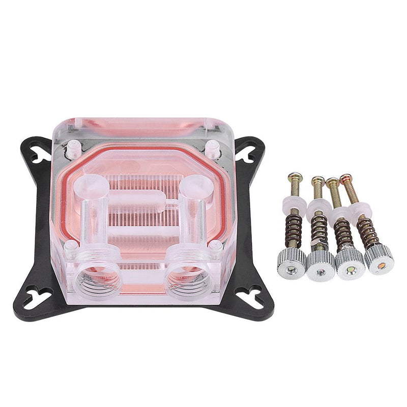  [AUSTRALIA] - Computer GPU Water Cooling Block 50 x 50 x 3mm PC Water Cooler Head with POM Cover for Water Cool System Computer