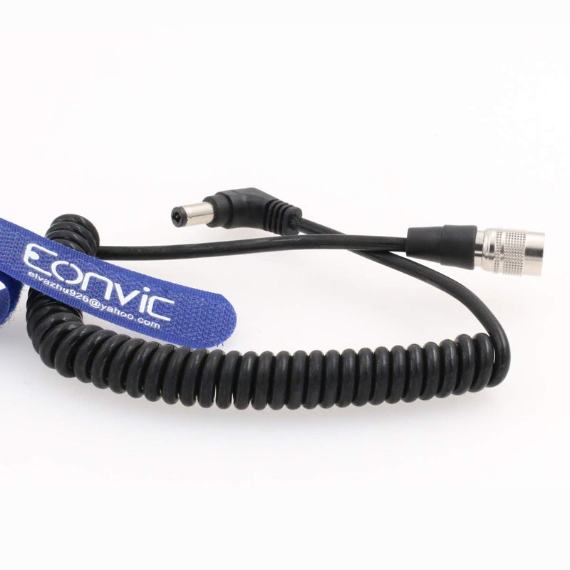 Eonvic DC Hirose 4pin Male Plug Power Coiled Cable for Sound Devices Zaxcomn Zoom F4 F8 Straight HR 4pin - LeoForward Australia