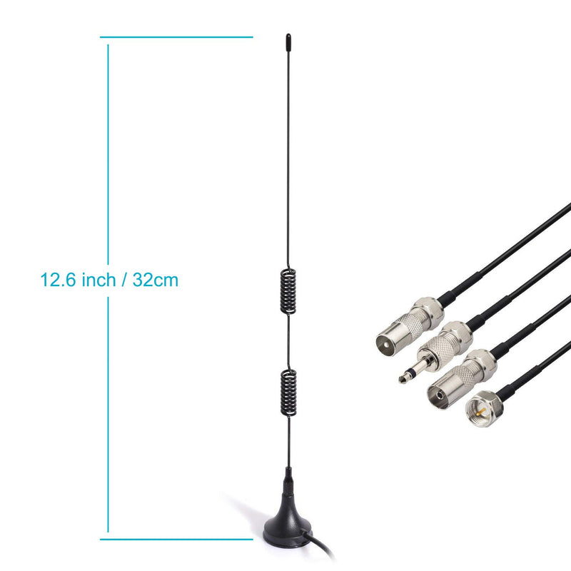 Bingfu FM Antenna Magnetic Base FM Radio Antenna for Pioneer Onkyo Yamaha Marantz Sherwood Indoor Digital HD Radio FM Radio Bluetooth Home Stereo Receiver AV Audio Vedio Home Theater Receiver Tuner Magnetic FM Antenna - LeoForward Australia