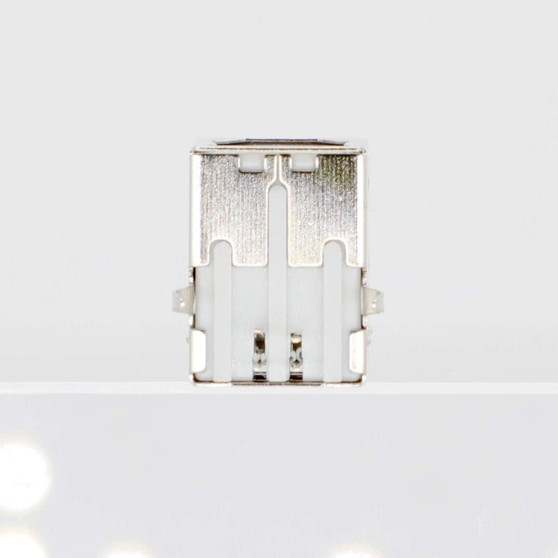  [AUSTRALIA] - USB Female Type-B Port 4-Pin Right Angle PCB DIP Jack Socket-White 10 Pack by MUZHI