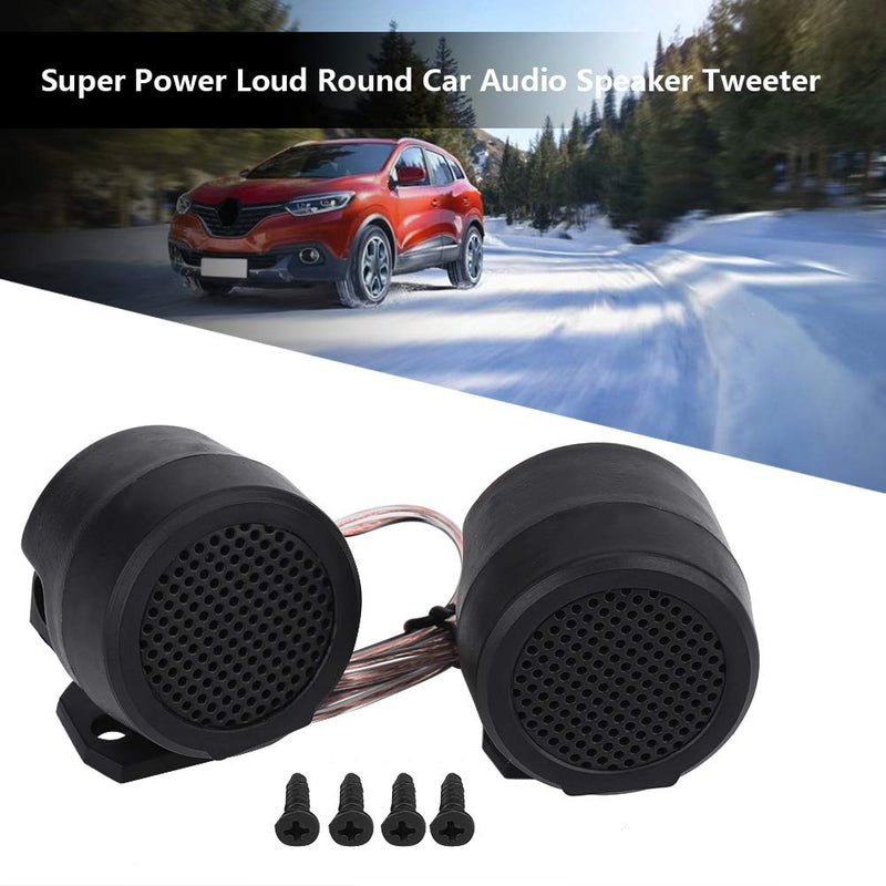 Audio Speaker, 2Pcs 12V 500W Car Round Super Power Loud Audio Speaker Tweeter Loudspeaker - LeoForward Australia