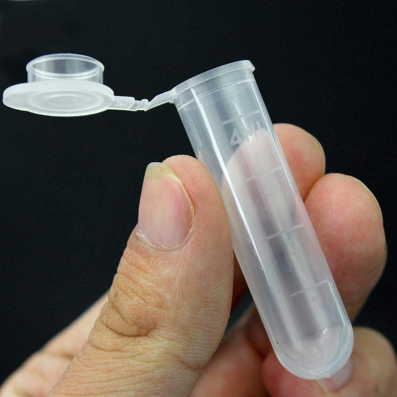 GBSTORE 50 Pcs 5ML Plastic Lab Test Tube Vial Sample Container,Centrifuge Tube with Graduated and Snap Cap,for Sample Storage Container Fragrance Beads Liquid - LeoForward Australia