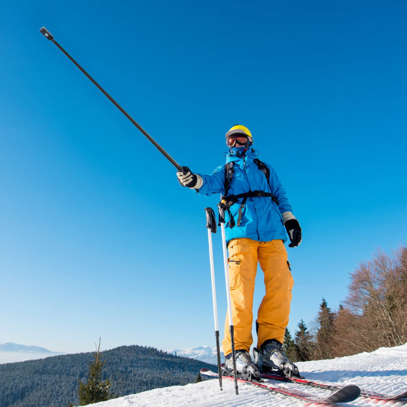  [AUSTRALIA] - 47.64" Action Cameras Selfie Stick Extendable for Insta360 Sports Camera, Selfie Vlogging Invisible Extension Pole 47.64 inch Length