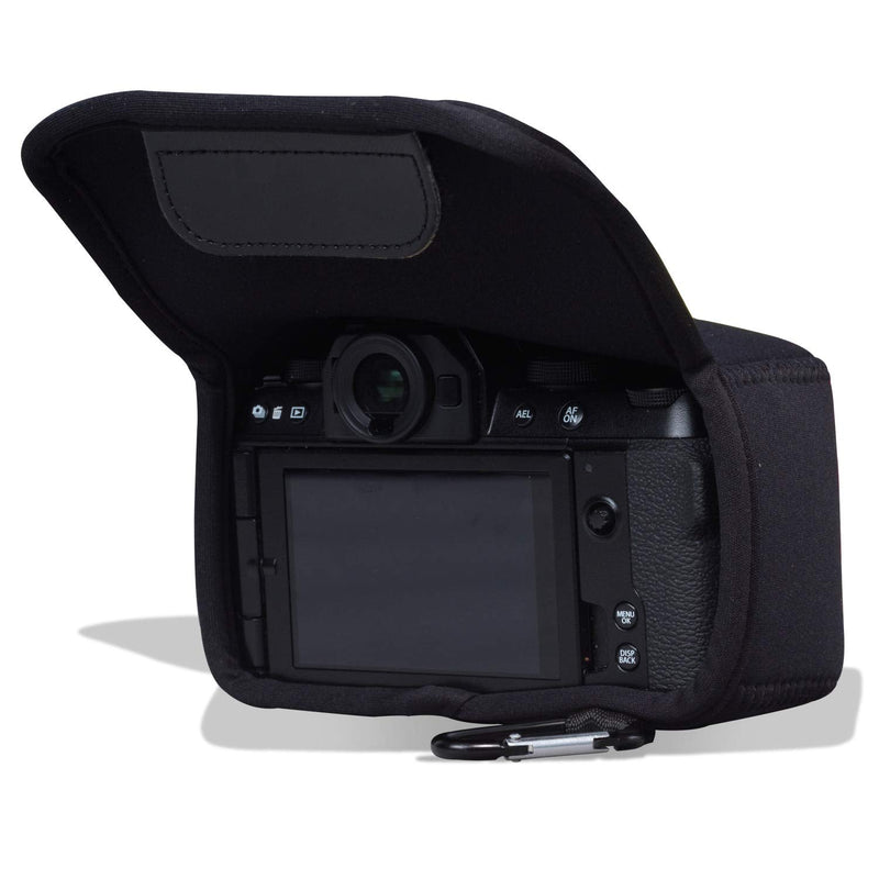  [AUSTRALIA] - MegaGear MG1963 Ultra Light Neoprene Camera Case Compatible with Fujifilm X-S10 - Black