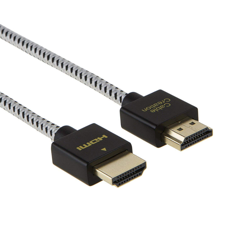Ultra Thin HDMI Cable Male to Male, CableCreation 10ft HDMI 2.0 High-Speed Slim Low Profile Cable, Support 3D, 4K@60Hz, Audio Return Channel(ARC) for PS4, PS5, X-Box, Nintendo Switch etc, Braided, 3M 10ft （3M） - LeoForward Australia