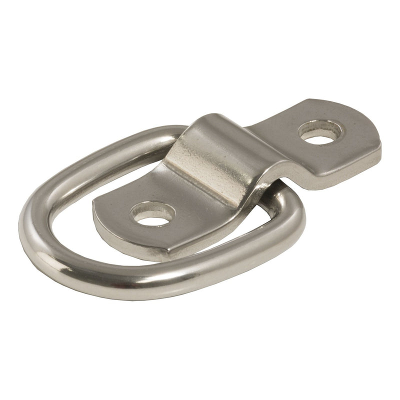  [AUSTRALIA] - CURT 83732 1 x 1-1/4-Inch Surface-Mounted Stainless Steel Trailer D-Ring Tie Down Anchor, 1,200 lbs Capacity