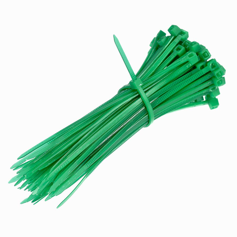  [AUSTRALIA] - uxcell Nylon Cable Ties 4 Inch Self-Locking Zip Ties 0.09 Inch Width Green 100pcs