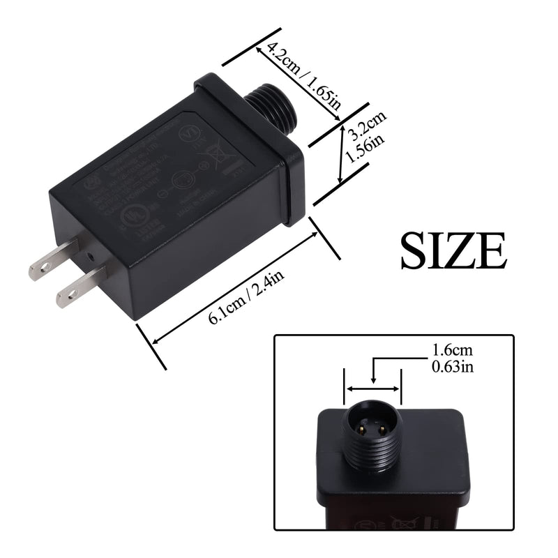  [AUSTRALIA] - 12V 1A Class 2 Power Supply, 12V 1A Low Voltage LED Power Supply Transformer Plug Adapter for LED Lighting, Outdoor Christmas Light, String Light, Inflatable Decorations