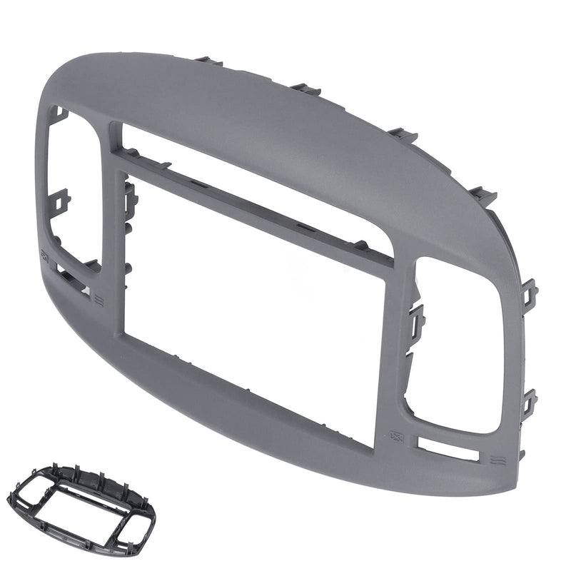  [AUSTRALIA] - 2008 Accent Hatchback Radio Dash Bezel,2007 Accent Dash Bezel Kit,Other supplies,2DIN Car Stereo Radio Fascia Dash Panel DVD Frame ABS Replacement for Accent 2009‑2012