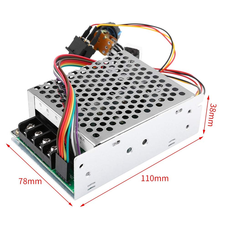  [AUSTRALIA] - DC Motor Speed Controller, DC10V-55V PWM Reversible and Adjustable Stepless Regulator Brushed DC Motor Speed Controller with Display