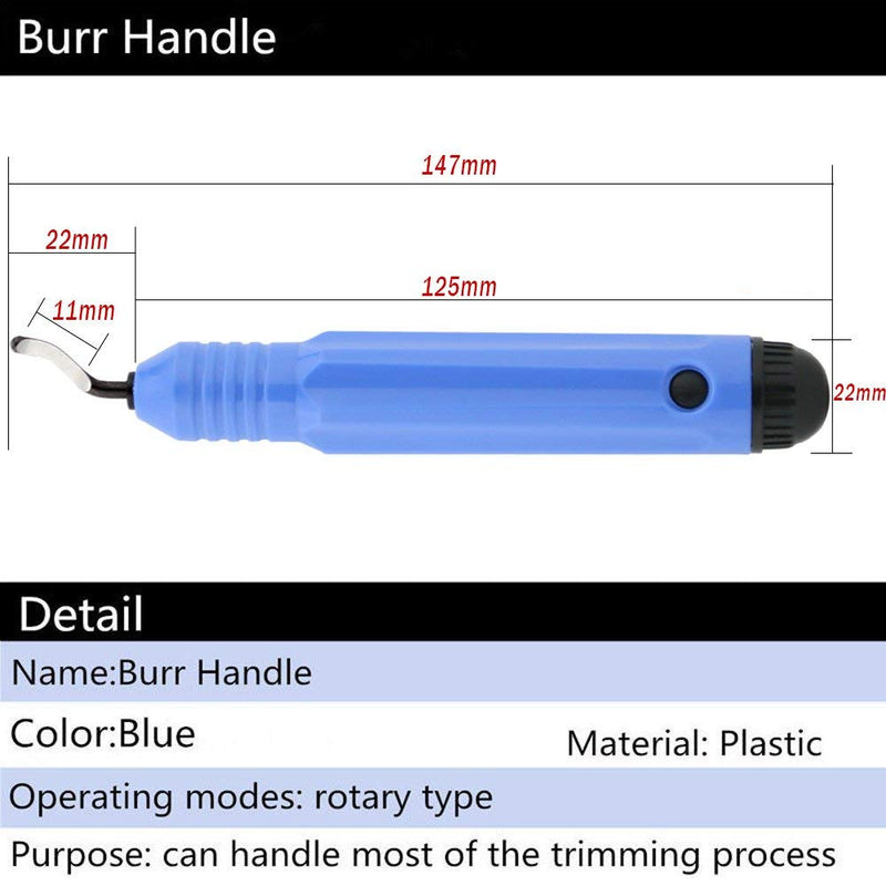 Deburring Tool Kit, 10pcs Rotary Deburr Blades Set with Handle Debur Knife, Great Burr Remover Hand Tool for Wood/Plastic/Aluminum/Copper and Steel - LeoForward Australia