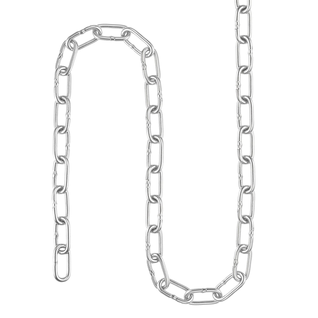  [AUSTRALIA] - uxcell Proof Coil Chain 2 Meter 2.5mm Thick, Zinc Plated 304 Stainless Steel for Clothes Hanging Guardrail