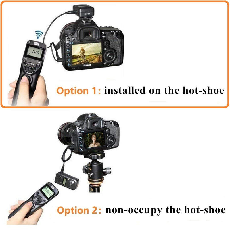  [AUSTRALIA] - Pixel LCD Wireless Shutter Release Remote Control TW283-DC0 Compatible with Nikon Z9 D3 D810A D3s D4 D5 D6 D800 D850 D800E D810A D810 D700 D500 D300 D300s D200 F100 F90 F90X F6 F5 N90s D1X D2H TW-DC0 Nikon