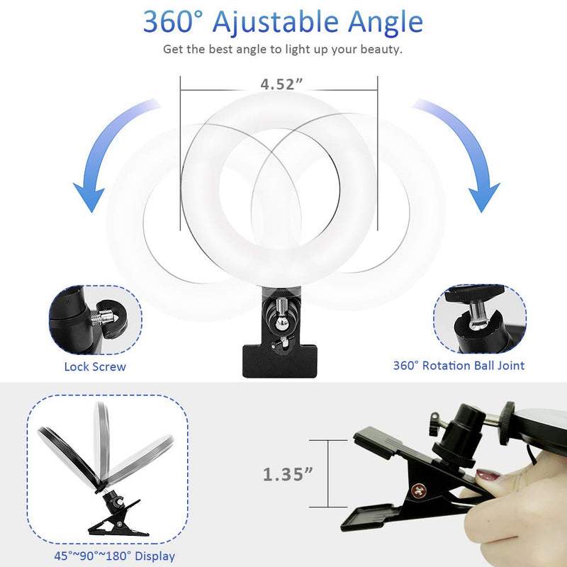  [AUSTRALIA] - Cyezcor Video Conference Lighting Kit, Light for Monitor Clip On,for Remote Working, Distance Learning,Zoom Call Lighting, Self Broadcasting and Live Streaming, Computer Laptop Video Conferencing