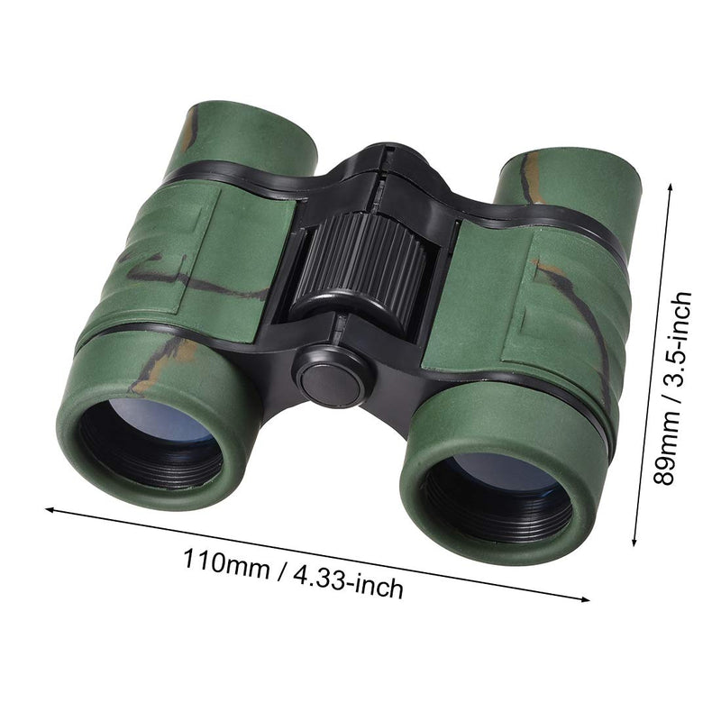  [AUSTRALIA] - uxcell Binoculars 4X30 Compact Foldable Binoculars Shock Proof Dark Green with Neck Strap for Bird Watching Hiking Camping