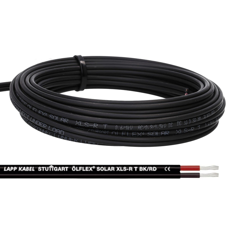  [AUSTRALIA] - Lappkabel Bund Lapp ÖLFLEX SOLAR XLS-R T 2X4mm² BK/RD solar cable twin cable, 10m 2x4mm² 10m 2x4mm²