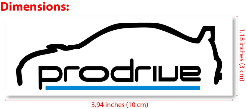 Ventincre Prodrive Performance Unlimited Racing Automotive car Decal. Printed on Orafol Waterproof Vinyl Sticker. Perfect for Porsche, MG, BMW and Mini. Small and Easy to Remove Without Residue. - LeoForward Australia