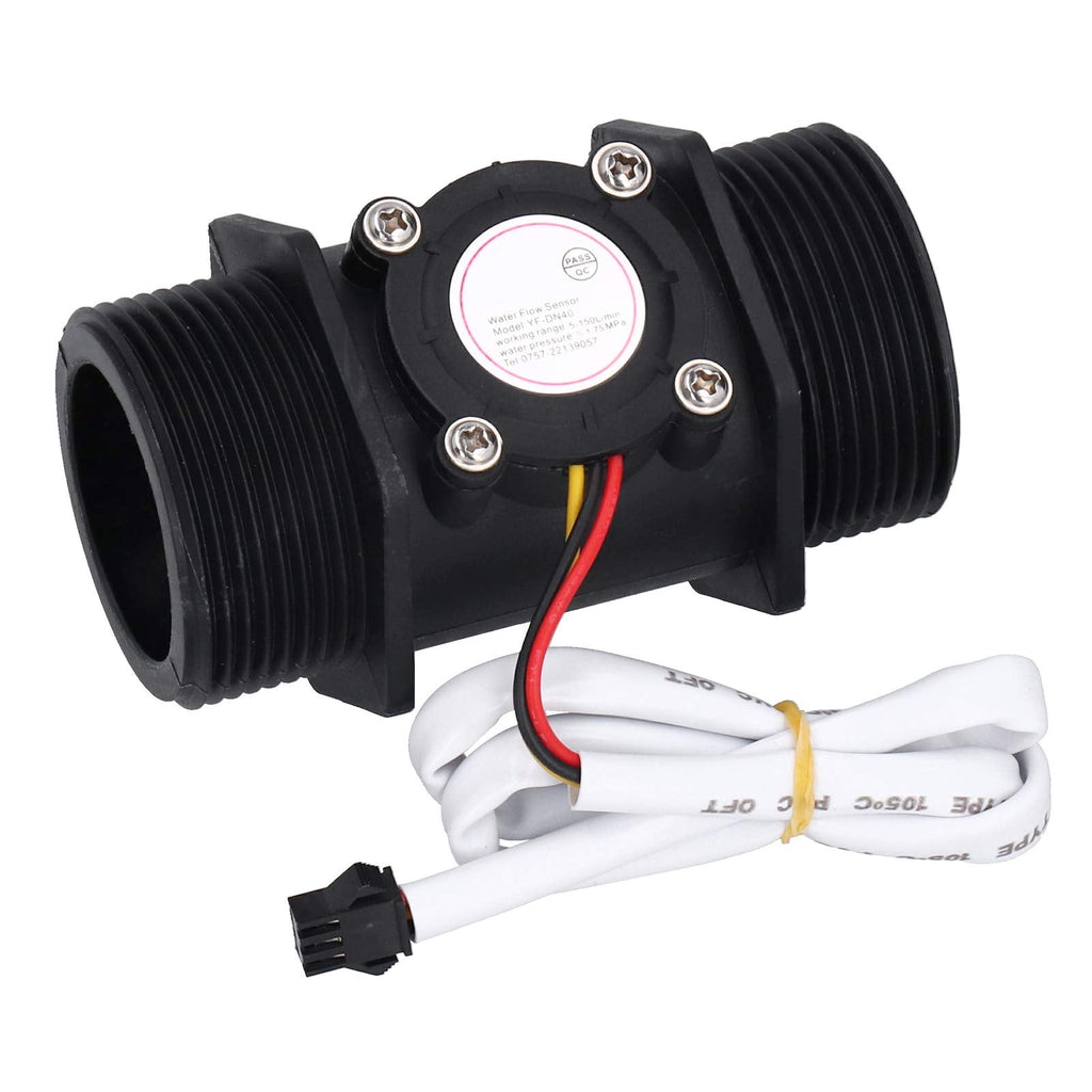  [AUSTRALIA] - Water Flow Sensor DN40 Hall Flow Meter DC 3-24V Liquid Water Flow Sensor Switch for Water Vending Machine