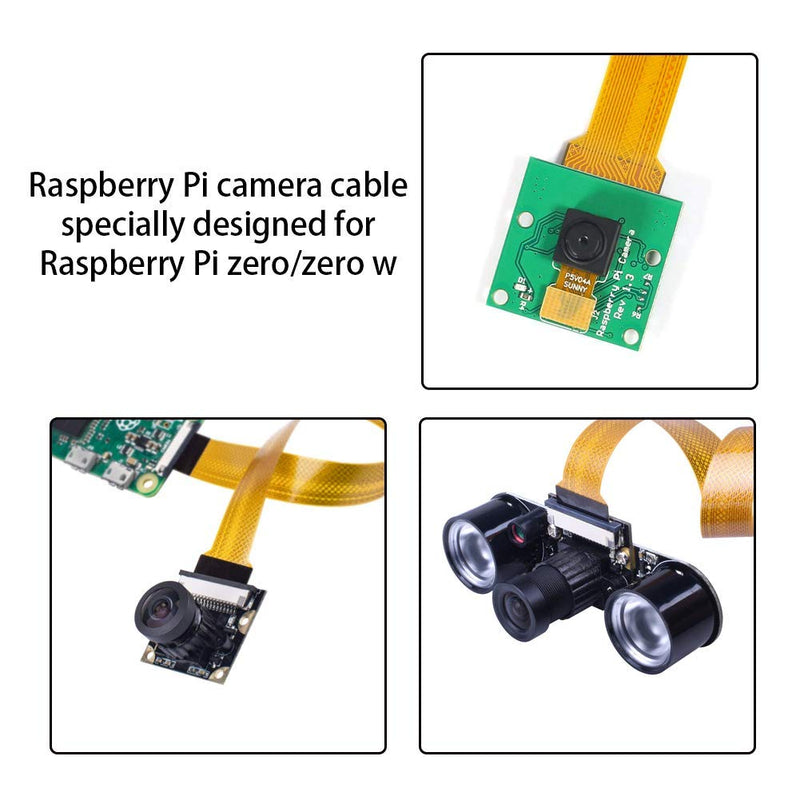  [AUSTRALIA] - Aokin for Raspberry Pi Camera Cable, FPC Cable Ribbon Flex Extension Cable 15 Pin 22 Pin for Raspberry Pi Zero or Zero W, Octoprint Octopi Webcam, Monitor 3D Printer, etc, 30cm/11.81in, 1 Pcs