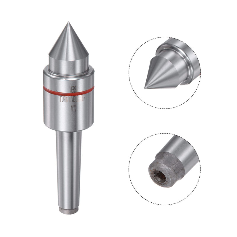  [AUSTRALIA] - uxcell MT2 Live Center, Morse Taper Precision Medium Duty Rotary Active Center Tool for CNC Lathe Metal High Speed Turning Revolving Milling