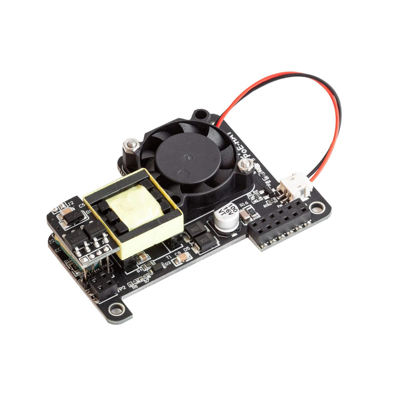  [AUSTRALIA] - UCTRONICS PoE HAT for Raspberry Pi with Cooling Fan, IEEE 802.3af-Compliant, 5V 2.5A Power Over Ethernet Board for Raspberry Pi 4B/3B+