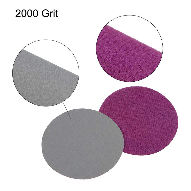  [AUSTRALIA] - uxcell 3 Inch Wet Dry Sanding Discs 2000 Grit Hook and Loop Sandpaper Electrostatic Sand Planting Silicon Carbide 20pcs