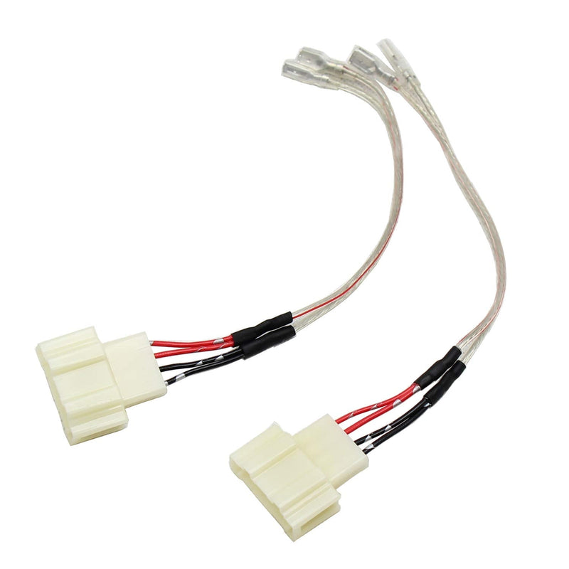  [AUSTRALIA] - RED WOLF Door Speaker Wiring Harness w/Speaker Adapter Spacer Ring 6.5 Inch Replacement for Volkswagen VW 2009-2018 Tiguan, 1999-2019 Golf, 1999-2016 Jetta, 1999-2019 Beetle, 1999-2019 Passat