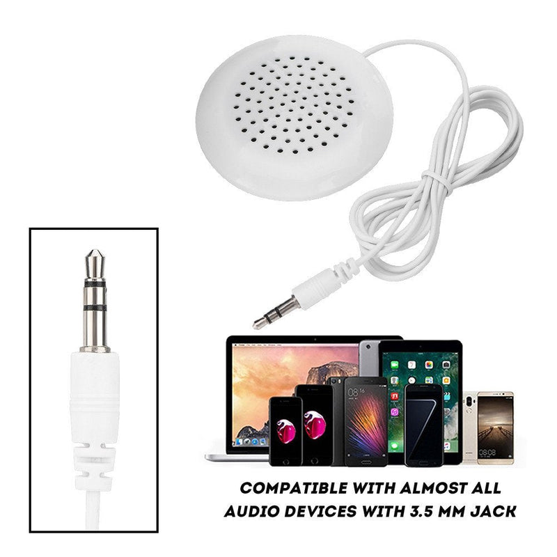  [AUSTRALIA] - 5pcs DIY Pillow Speaker, New 3.5mm Mini Stereo Speaker for MP3 Phone Portable CD