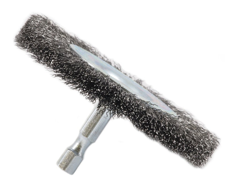  [AUSTRALIA] - Forney 72736 Wire Wheel Brush, Fine Crimped with 1/4-Inch Hex Shank, 3-Inch-by-.008-Inch