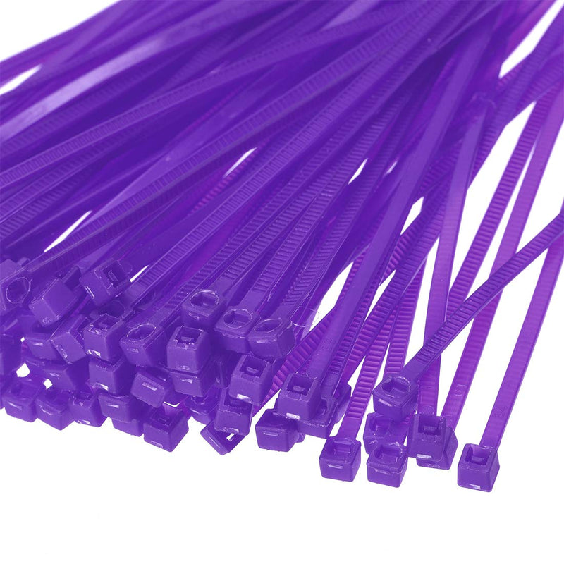  [AUSTRALIA] - uxcell Nylon Cable Ties 4 Inch Self-Locking Zip Ties 0.09 Inch Width Purple 500pcs