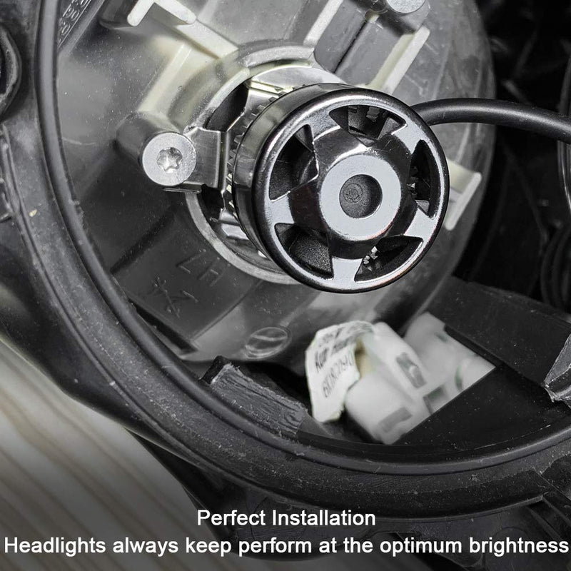 HUIQIAODS H7 LED Headlight Bulb Adapter Holder For Jetta Mercedes-Benz Audi BMW E85 X5 New Bora Sagitar 2 PCS (Second generation) Second generation - LeoForward Australia