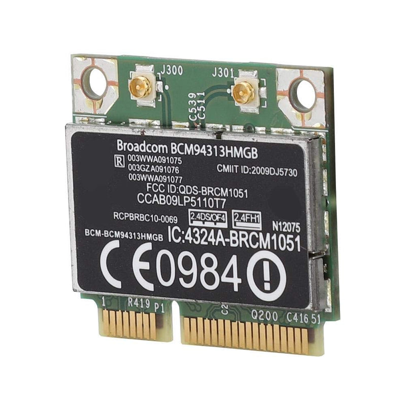  [AUSTRALIA] - PCIE Wirless Network Card, BCM94313HMGB Wi-Fi and Bluetooth 3.0 Wireless Network Adapter PCI Express Half Mini Card use for HP G4/CQ43 Series Desktop PC