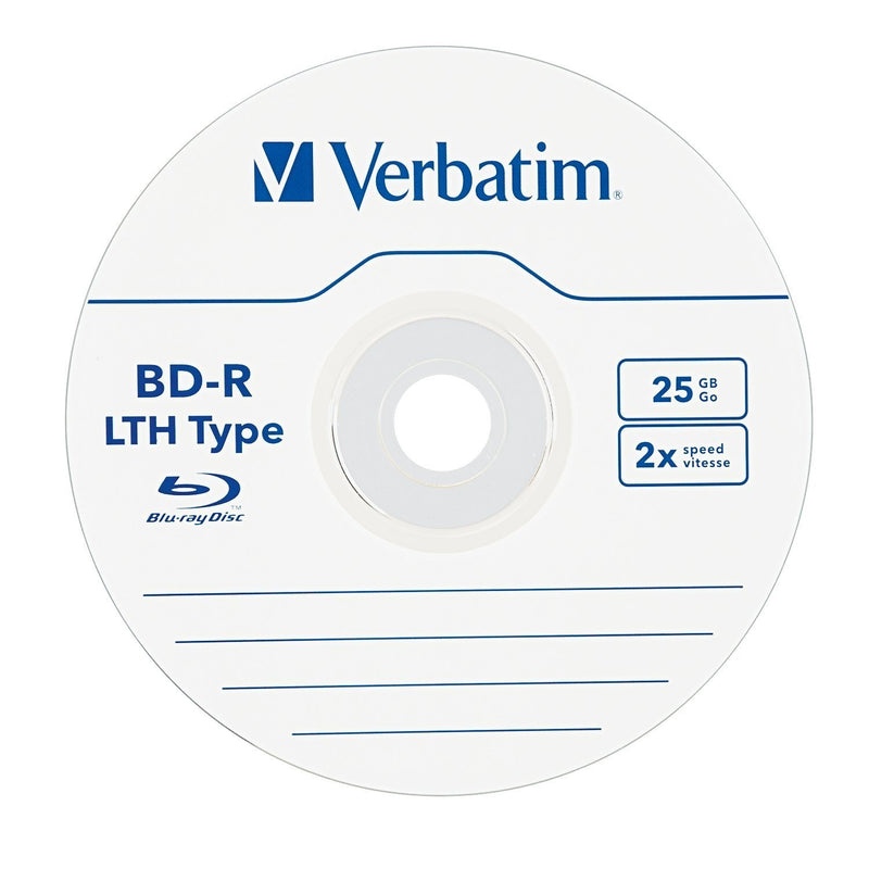  [AUSTRALIA] - Verbatim 25GB 2X Blu-ray Single-Layer Recordable Disc BD-R LTH (Low to High), 1-Disc 96569